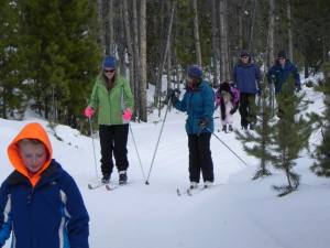 Cross-Country Skiers at Grand Lake Nordic Center
