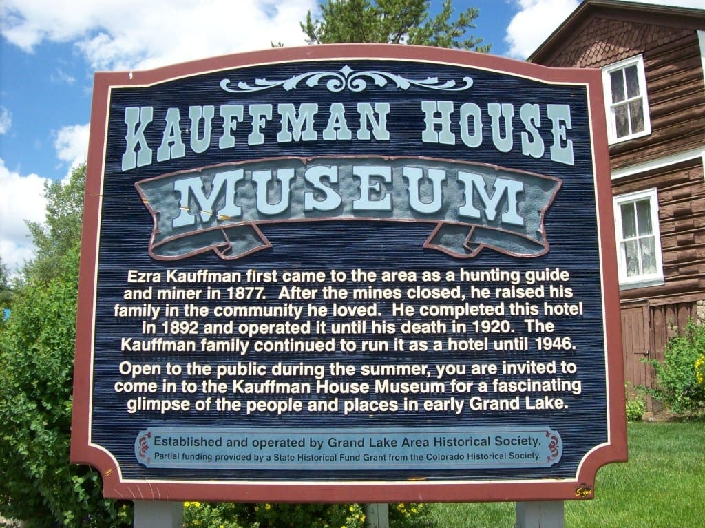 Kauffman House Museum in Grand Lake, Colorado