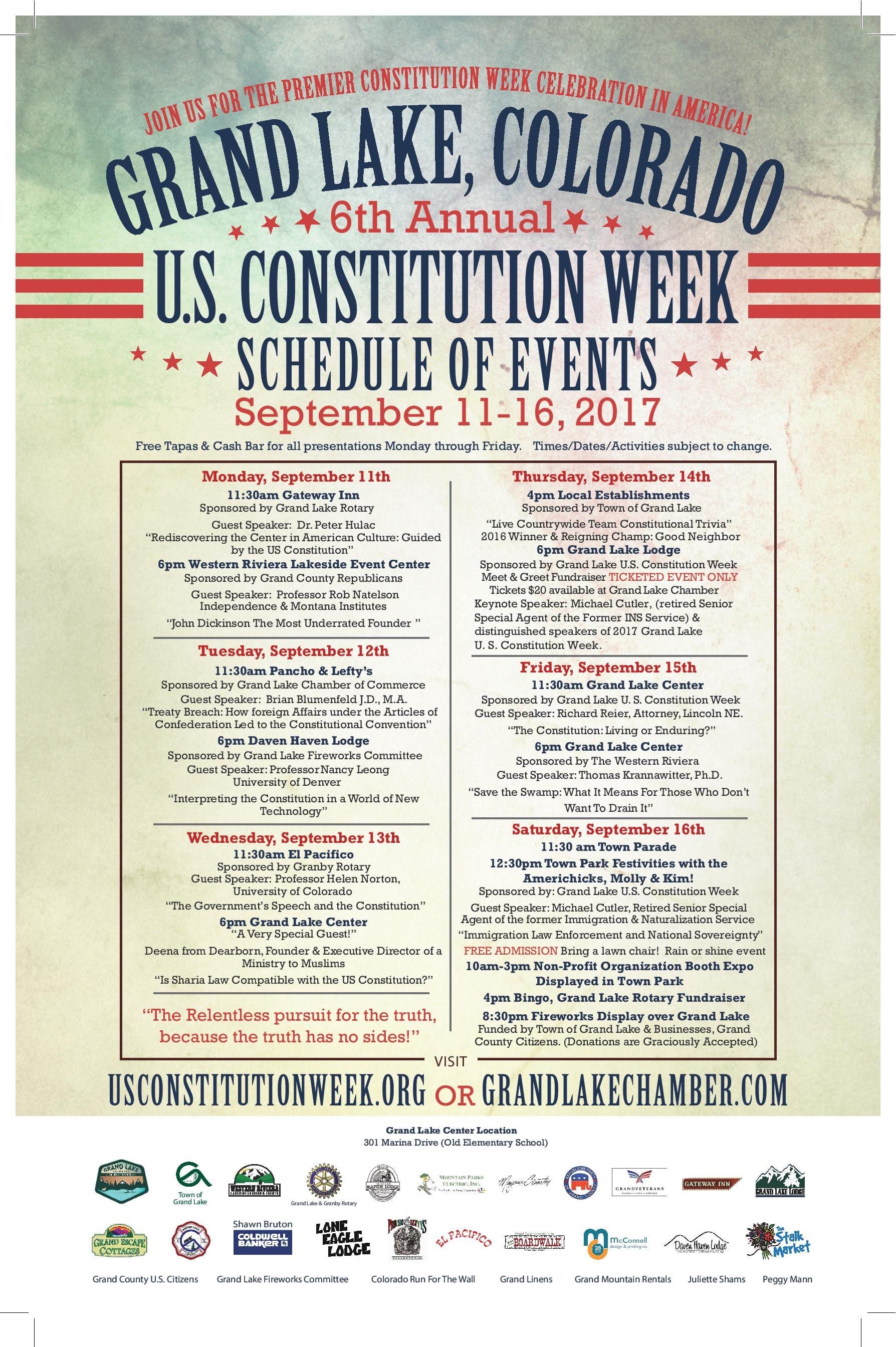 Constitution Week  Grand Lake, Colorado