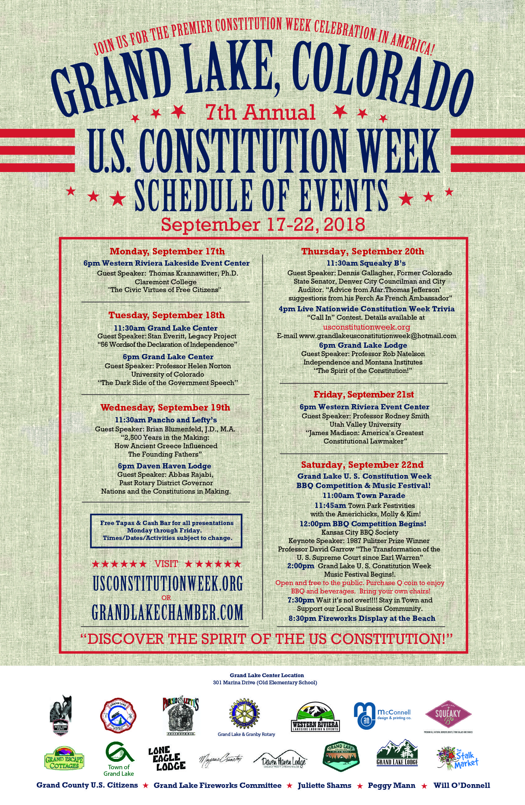 Constitution Week  Grand Lake, Colorado