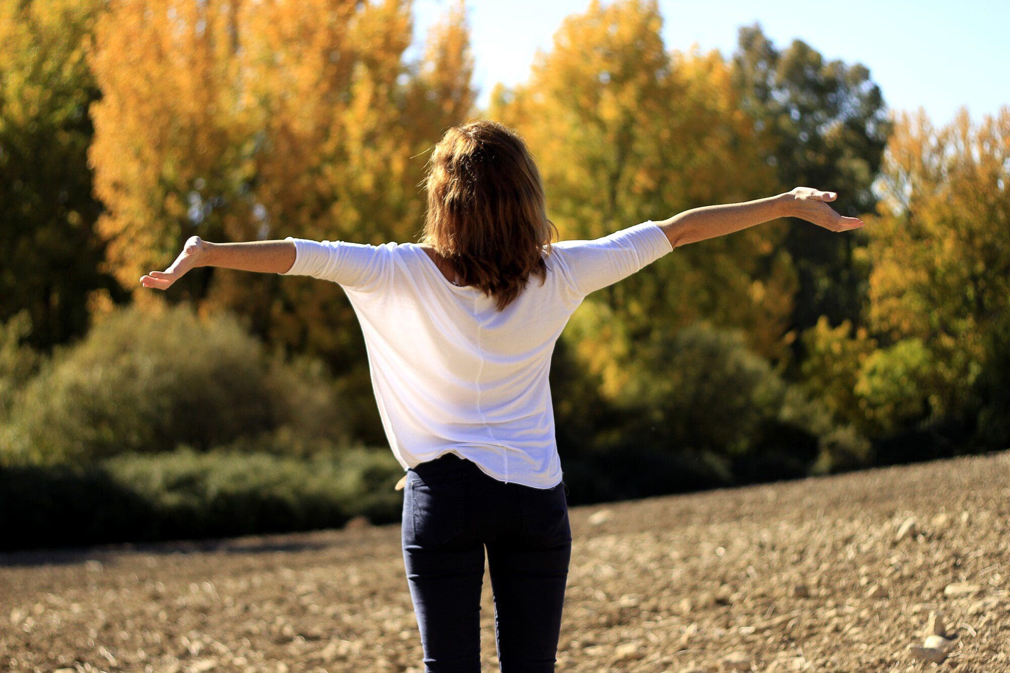 breathing in fresh air