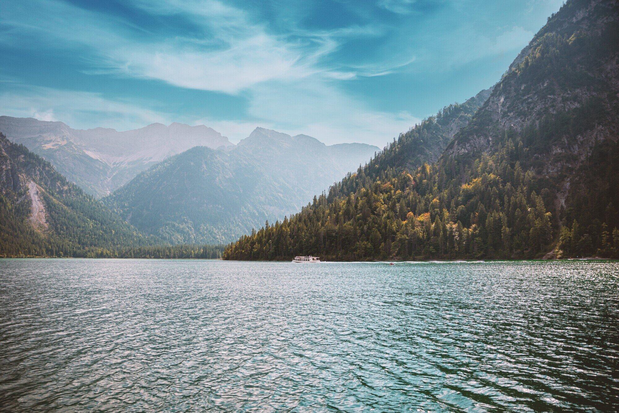 lake and mountain view